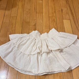 H&M Cream Tiered Ruffle Skirt for Kids